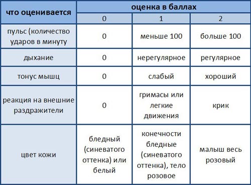 Беременность в вопросах и ответах. Шкала Апгар